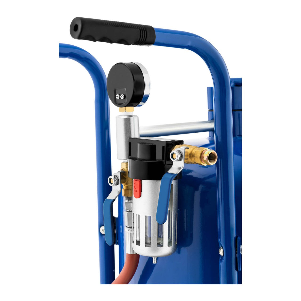 Capacità serbatoio sabbiatrice mobile: 76 litri max. pressione di esercizio: 9 bar 14_0003253