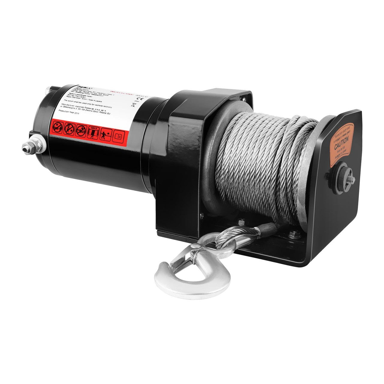 Verricello in alluminio 4x4 - 907 kg - 2.000 libbre Lunghezza cavo: 15 m 14_0003873