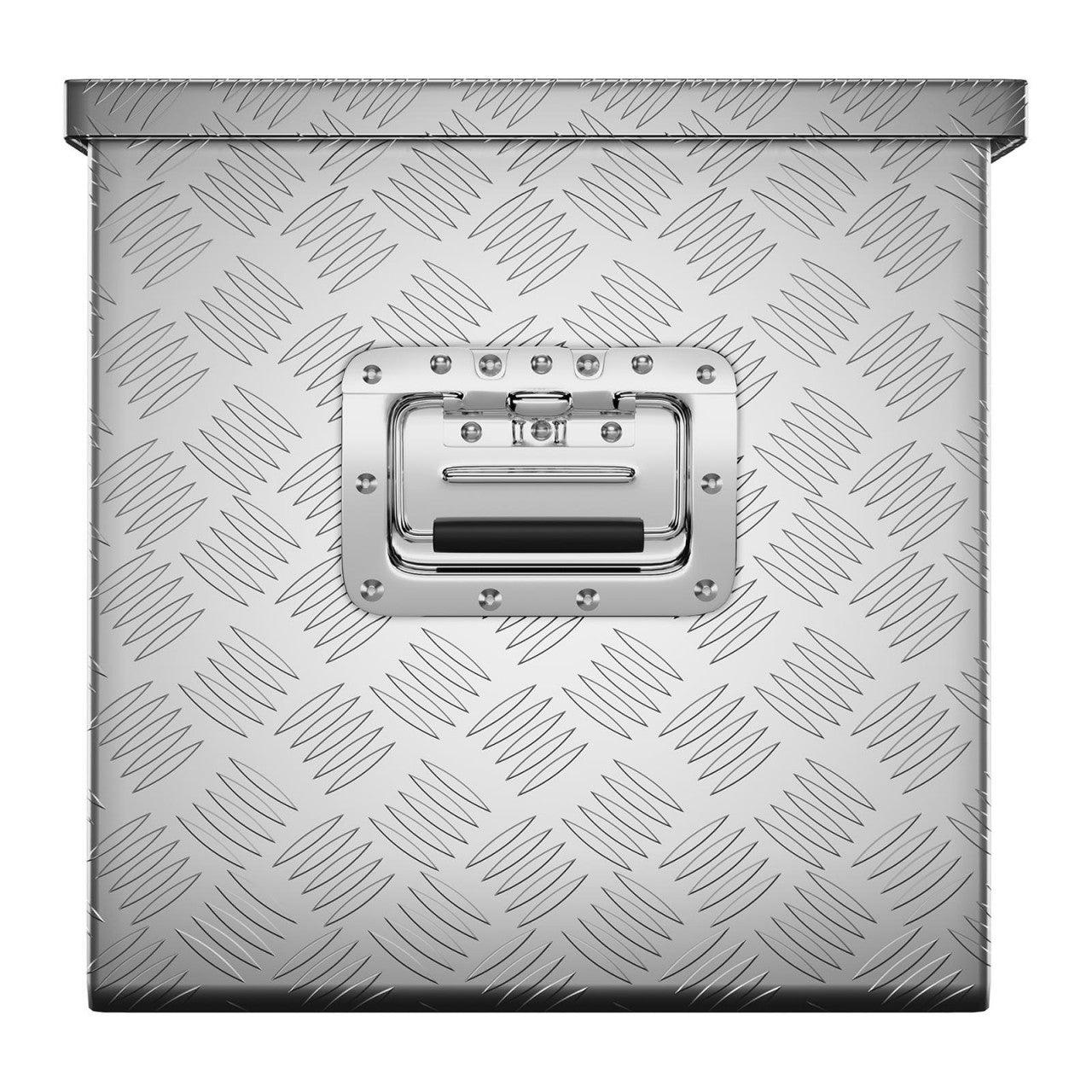 Box portaoggetti in alluminio 124 x 38 x 38 cm 150 litri 14_0001071