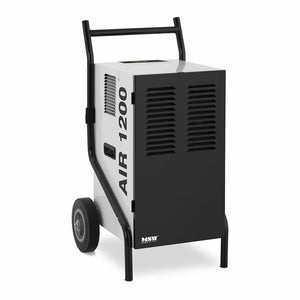 Deumidificatore elettrico professionale da cantiere per cantine domestiche di costruzione industriale efficiente (50 l/24h, Superficie 80 m2, Aria miscelata 630 m3/h, Serbatoio 5,5 l, LED) 14_0007254