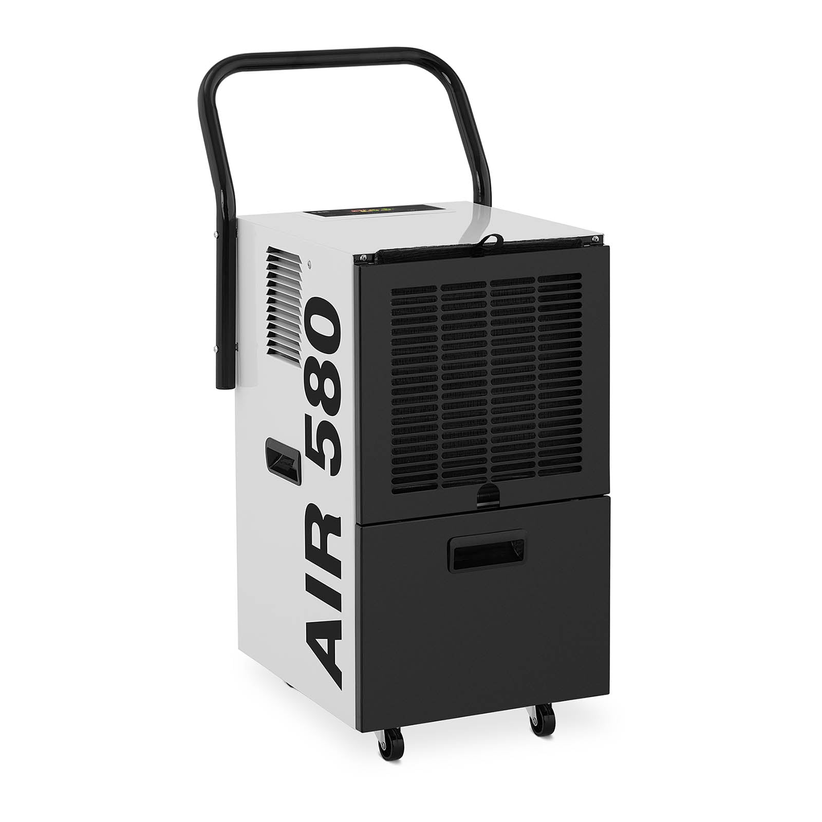 Deumidificatore professionale per aria da cantiere elettrico per cantina domestica industriale efficiente edilizia a (30l/24h, superficie 50 m2, aria miscelata 630 m3/h, serbatoio 5,5 l, LED) 14_0007255