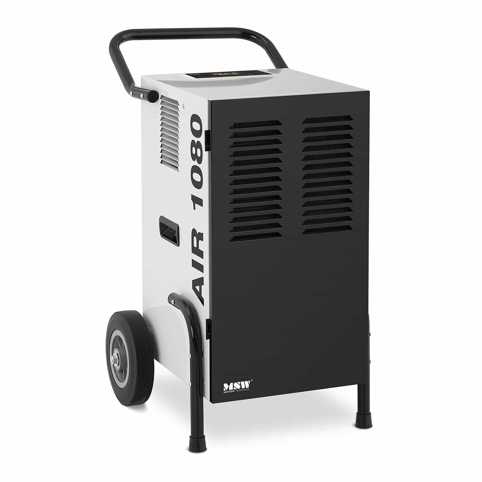 Deumidificatore professionale per aria da cantiere elettrico per casa cantina industriale edilizia efficiente msw-deh1080 c (50l/24h, superficie 80 m2, aria ricircolata 630 m3/h, serbatoio 9 l, led) 14_0007256