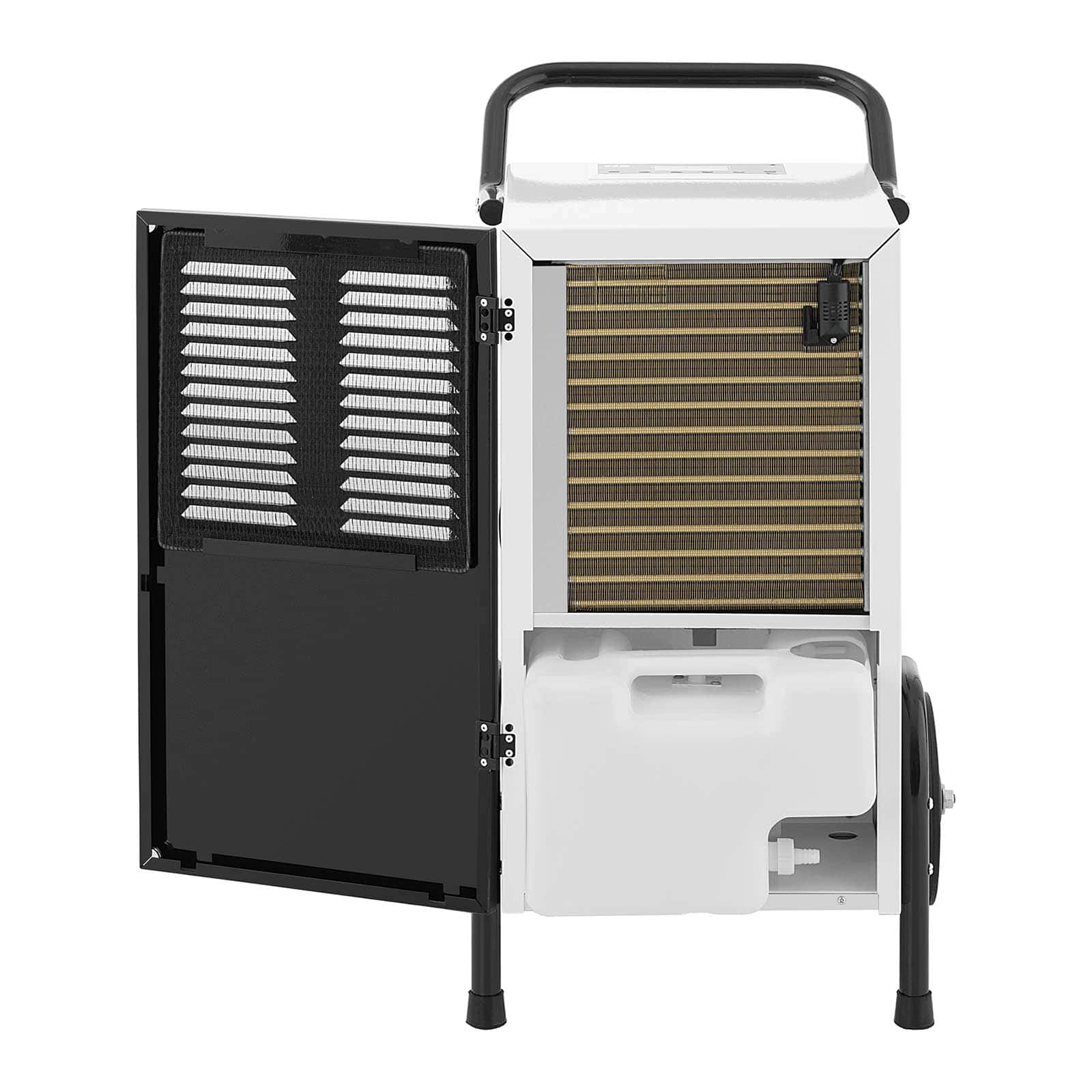 Deumidificatore professionale per aria da cantiere elettrico per casa cantina industriale edilizia efficiente msw-deh1080 c (50l/24h, superficie 80 m2, aria ricircolata 630 m3/h, serbatoio 9 l, led) 14_0007256