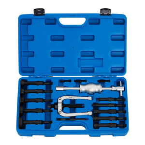 Estrattore per cuscinetti con trattore a 2 griffe 16 pezzi in acciaio 14_0001609