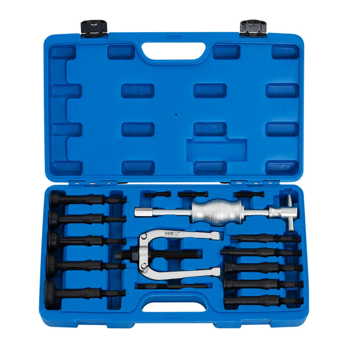 Estrattore per cuscinetti con trattore a 2 griffe 16 pezzi in acciaio 14_0001609