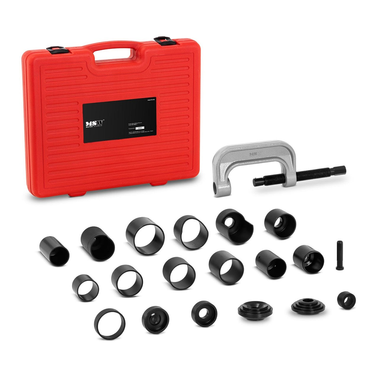 Estrattore per giunti sferici in acciaio per auto con valigetta box 21 pezzi 14_0001602