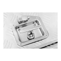Box portaoggetti in alluminio 45 x 60 x 45 cm 120 litri con serratura 14_0001074