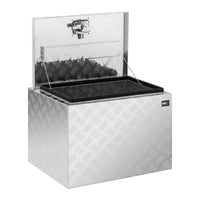 Box portaoggetti in alluminio 45 x 60 x 45 cm 120 litri con serratura 14_0001074