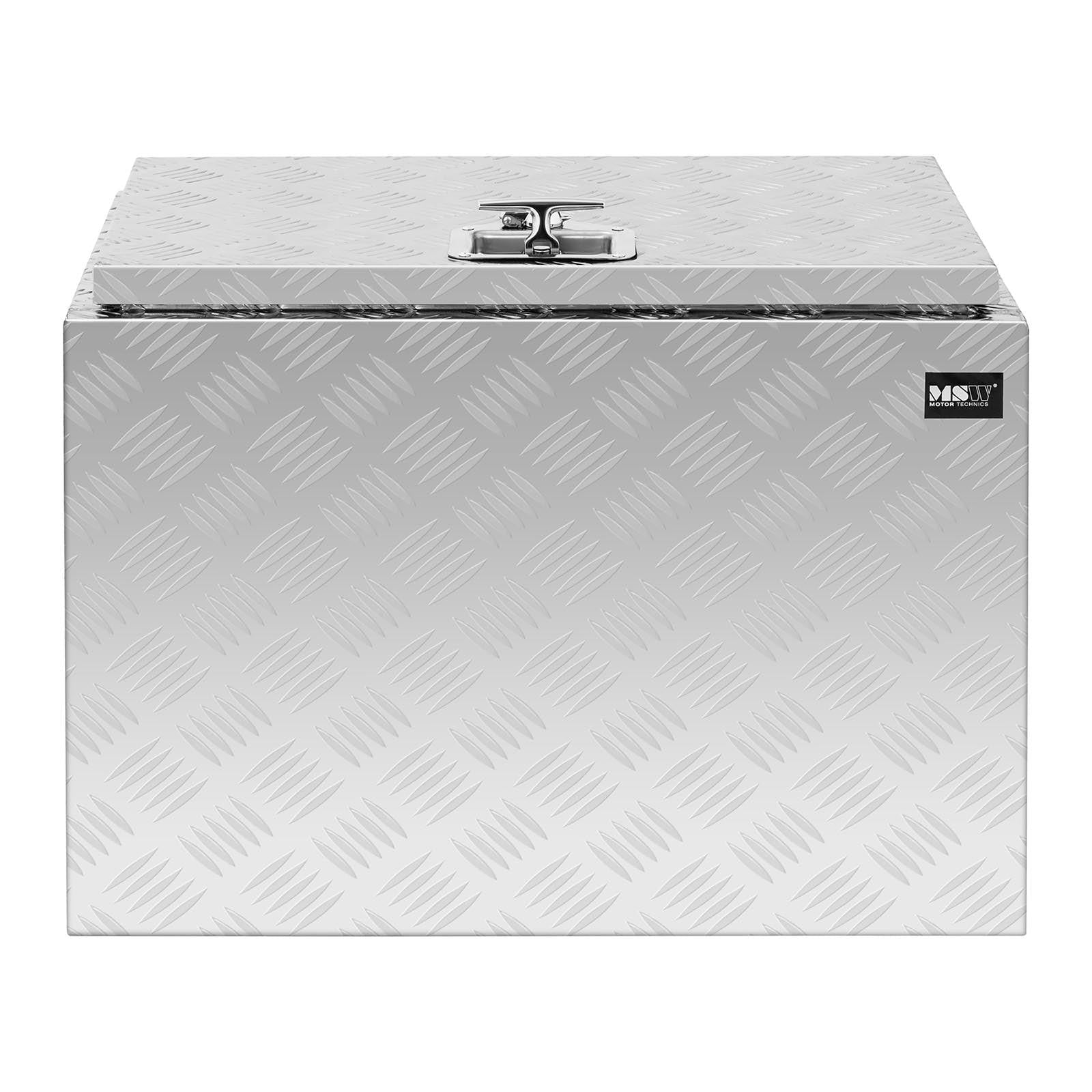 Box portaoggetti in alluminio 45 x 60 x 45 cm 120 litri con serratura 14_0001074