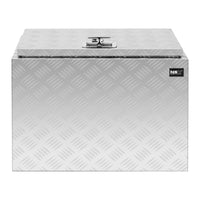 Box portaoggetti in alluminio 45 x 60 x 45 cm 120 litri con serratura 14_0001074