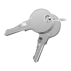 Box portaoggetti in alluminio 45 x 60 x 45 cm 120 litri con serratura 14_0001074