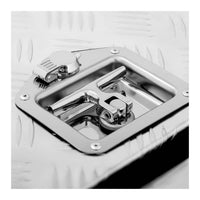 Contenitore in alluminio 177 x 40 x 40 cm 280 litri con serratura 14_0001073