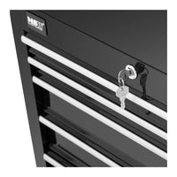 Carrello officina 5 cassetti portata max 50 kg con serratura acciaio nero 14_0003389