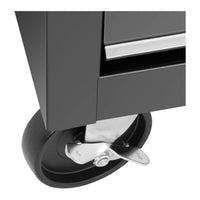 Carrello officina 5 cassetti portata max 50 kg con serratura acciaio nero 14_0003389