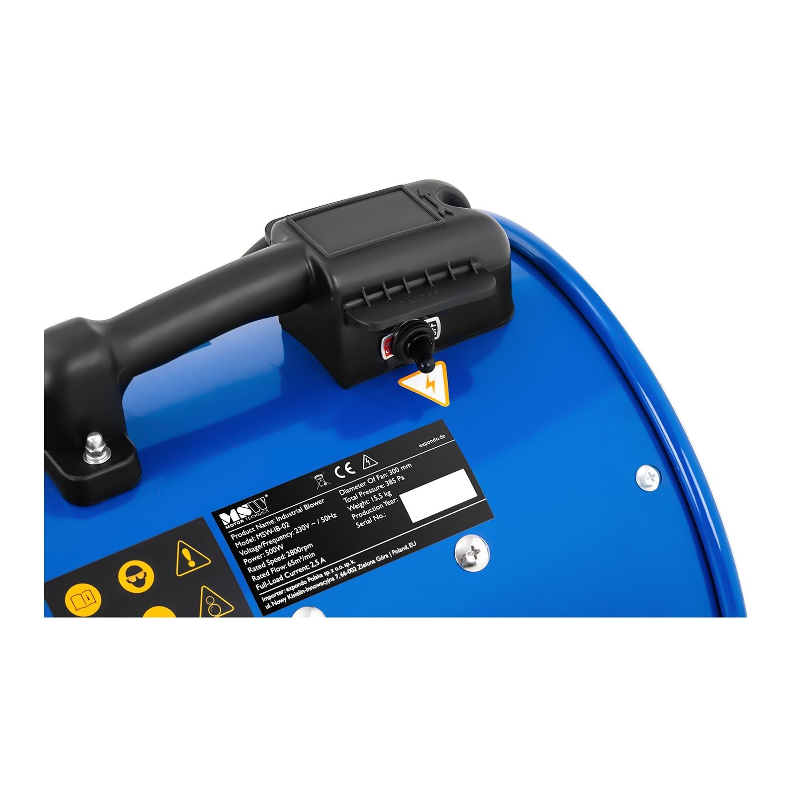 Ventilatore industriale flessibile ad alte prestazioni 3.900 m³/h - diametro 30 cm 14_0006214