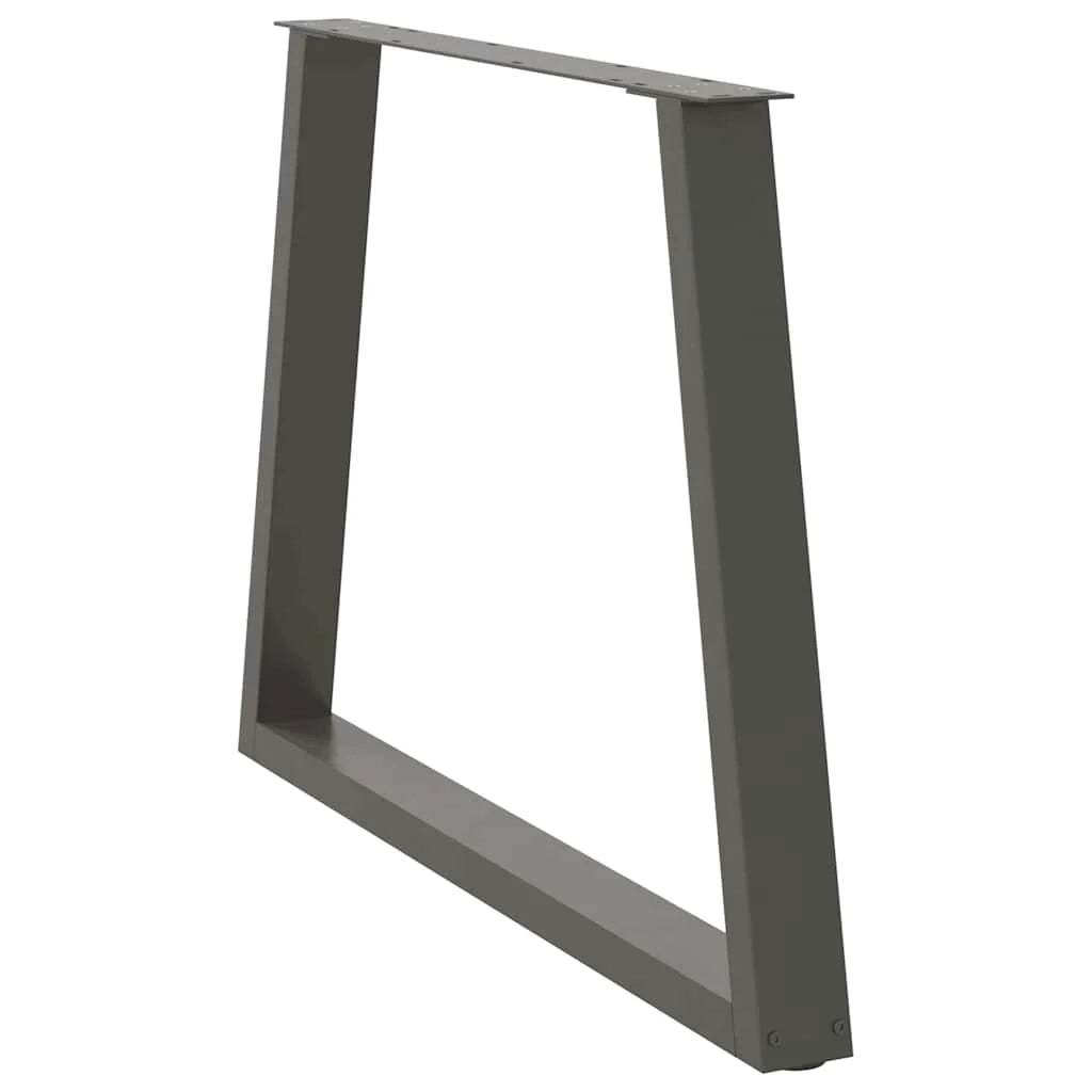 Set di 3 gambe per tavolo da pranzo a forma di V 100 x 72-73 cm stabilità rinforzata design moderno in acciaio antracite 02_0056886