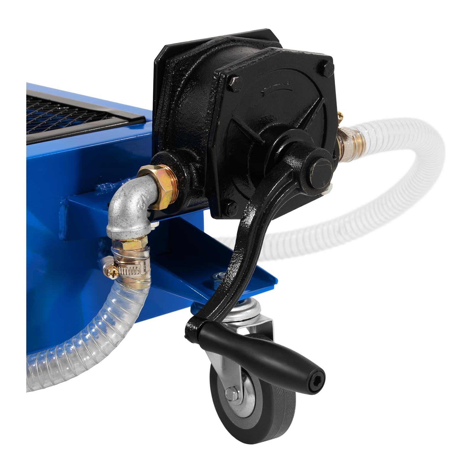 Vasca mobile per il recupero dell'olio - 55 litri - pompa manuale attrezzi officina auto 14_0006320