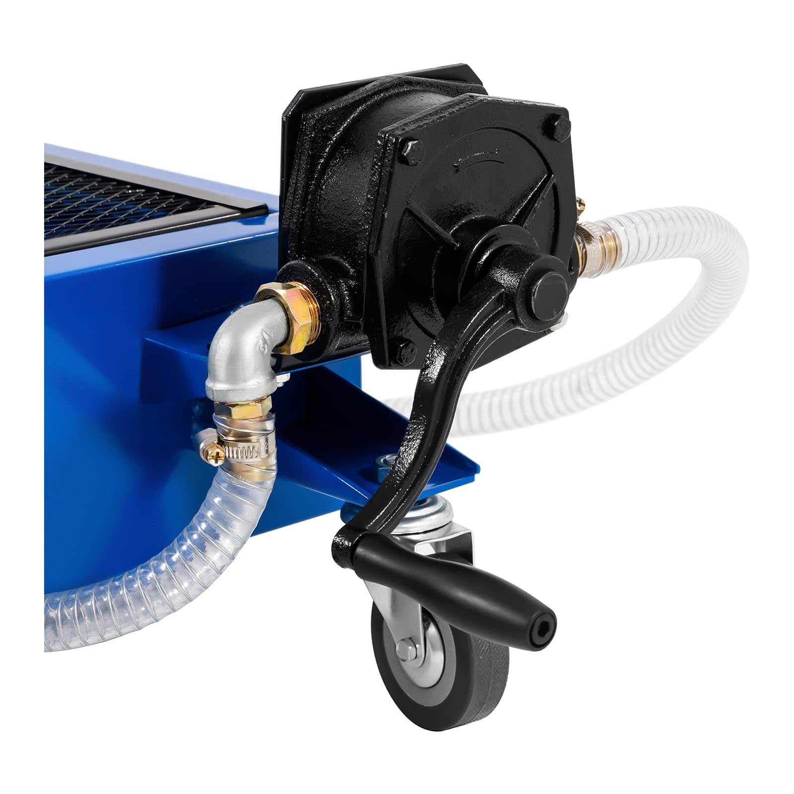 Vaschetta raccolta olio mobile - 75 litri - pompa manuale attrezzi officina auto 14_0006322