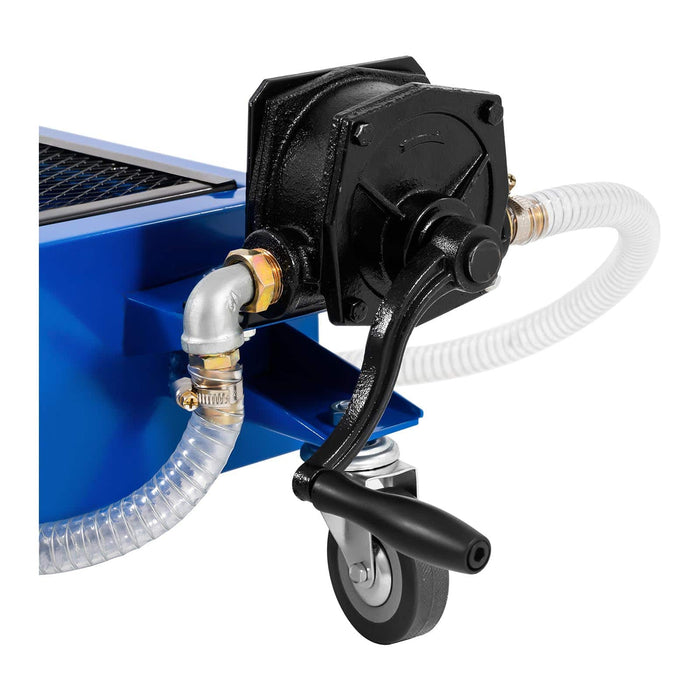 Vaschetta raccolta olio mobile - 75 litri - pompa manuale attrezzi officina auto 14_0006322