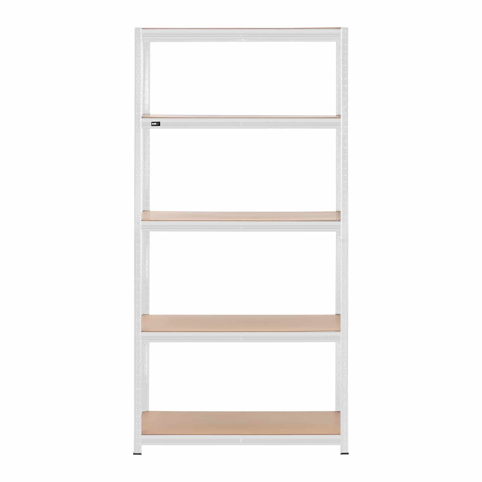 Ripiano per carichi pesanti 100 x 60 x 197 cm supporta 5 x 150 kg robusto garage officina attrezzi grigio 14_0005173