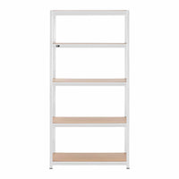 Ripiano per carichi pesanti 100 x 60 x 197 cm supporta 5 x 150 kg robusto garage officina attrezzi grigio 14_0005173