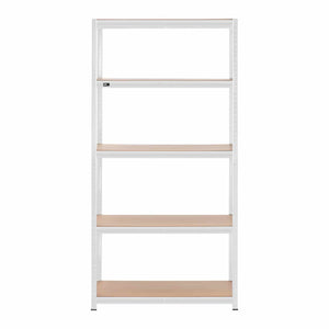 Ripiano per carichi pesanti 100 x 60 x 197 cm supporta 5 x 150 kg robusto garage officina attrezzi grigio 14_0005173