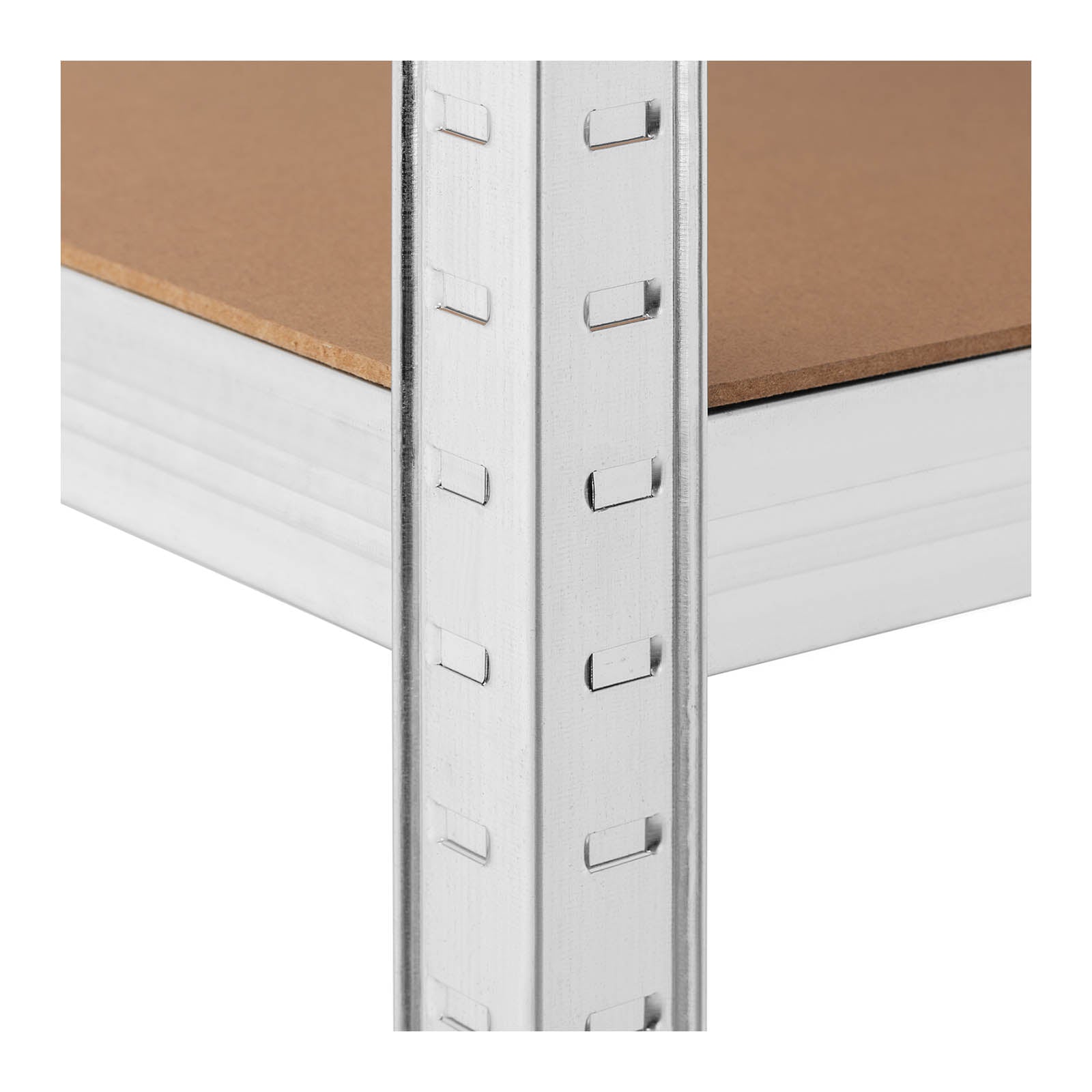 Scaffale per carichi pesanti 120 x 50 x 197 cm supporta 5 x 150 kg di robusti utensili da garage e officina grigio 14_0005174