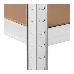 Scaffale per carichi pesanti 120 x 50 x 197 cm supporta 5 x 150 kg di robusti utensili da garage e officina grigio 14_0005174