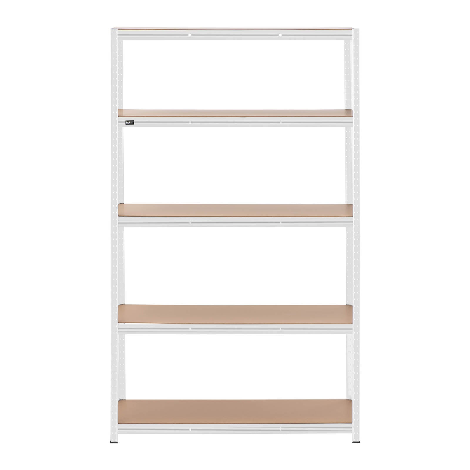 Scaffale per carichi pesanti 120 x 50 x 197 cm supporta 5 x 150 kg di robusti utensili da garage e officina grigio 14_0005174