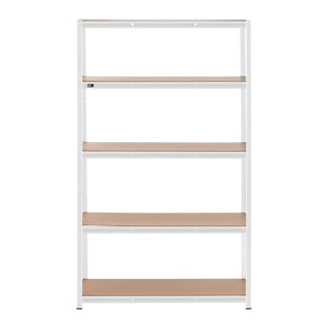 Scaffale per carichi pesanti 120 x 50 x 197 cm supporta 5 x 150 kg di robusti utensili da garage e officina grigio 14_0005174