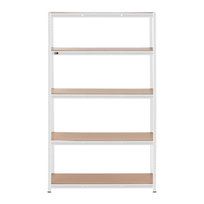 Scaffale per carichi pesanti 120 x 50 x 197 cm supporta 5 x 150 kg di robusti utensili da garage e officina grigio 14_0005174