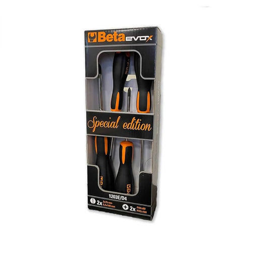 Serie di 4 giravite cacciavite Evox 1203E/D4 taglio e croce PH1 PH2