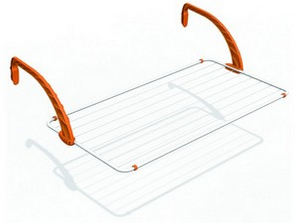 stendibiancheria da balcone polar 100 cm. 109,5x55x27,5 h stenditura mt. 10 cod:ferx.vit23407