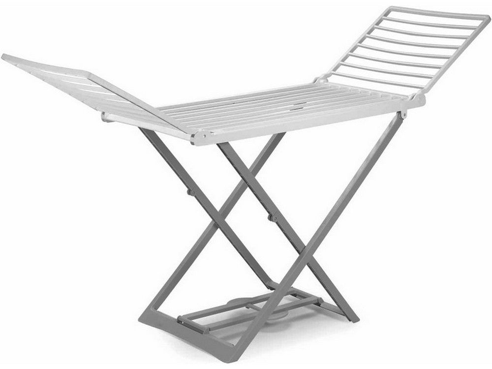 stendibiancheria a cavalletto alicante bianco/grigio cm. 194x58x108 h stenditura mt. 20 cod:ferx.vit51967