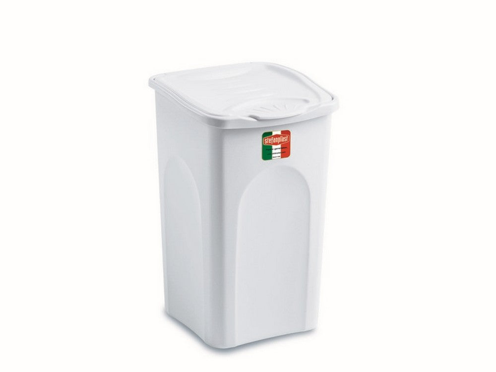 portabiancheria primavera chiuso bianco lt. 50 - cm. 37x37x56 h cod:ferx.vit31743