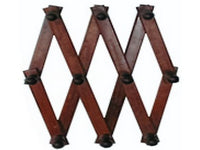 appendiabito estensibile 4 posti legno scuro cod:ferx.vit38290