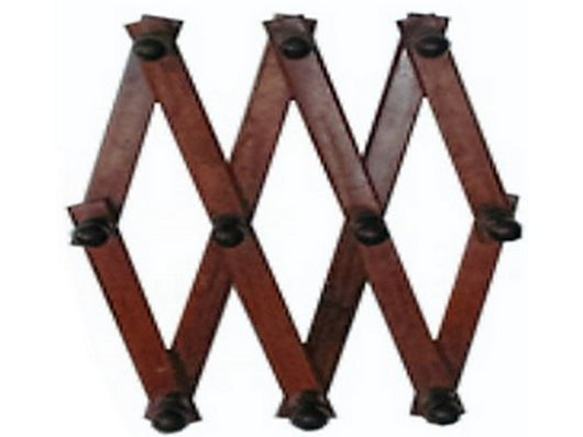 appendiabito estensibile 4 posti legno scuro cod:ferx.vit38290