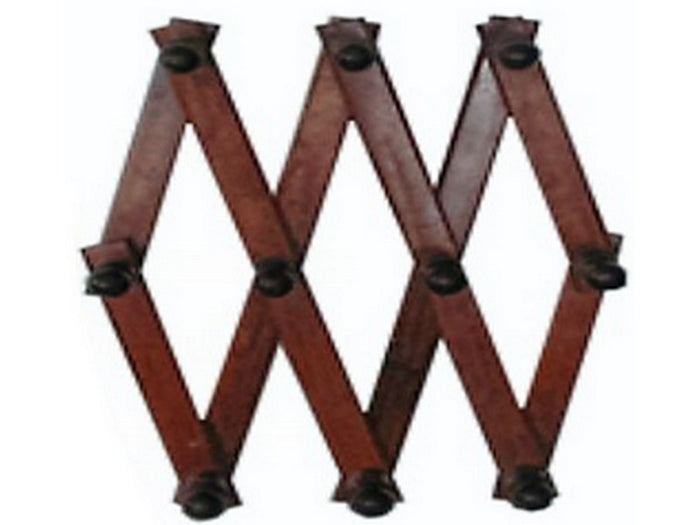 appendiabito estensibile 4 posti legno scuro cod:ferx.vit38290