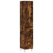 Credenza | Madia | Buffet da pranzo | Armadio da pranzo Rovere Fumo 34,5x34x180 cm in Legno Multistrato