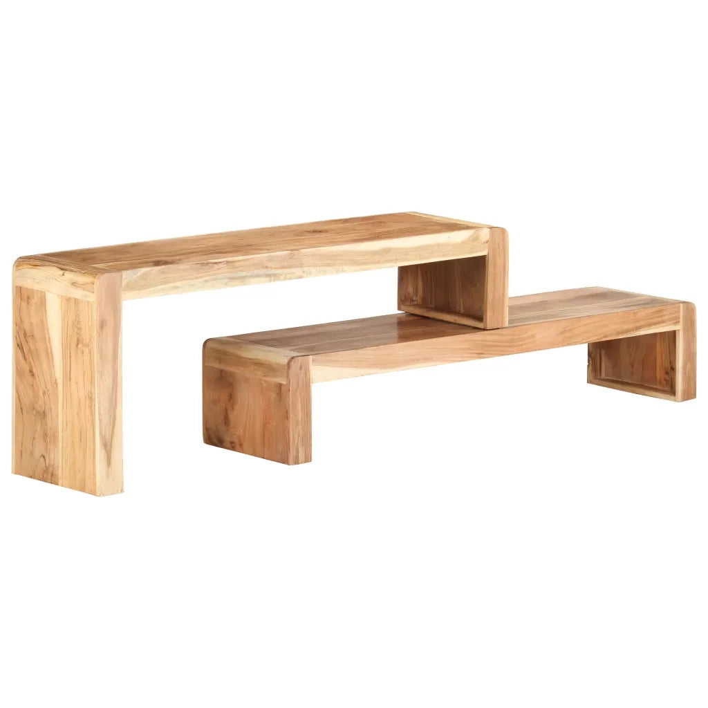 Mobili Porta TV 2 pz in Legno Massello di Acacia 323589