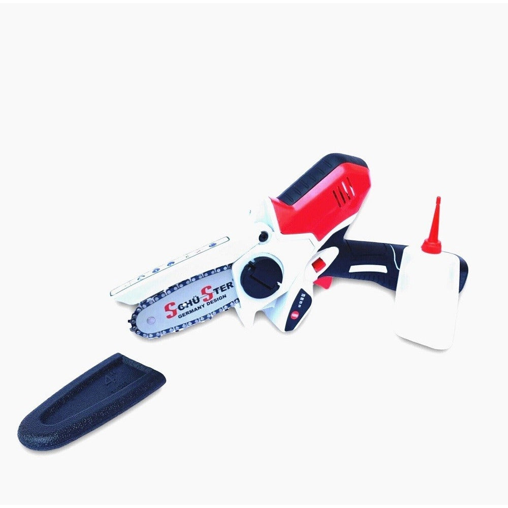 Trade Shop - Kit Potatura 2 In 1 Forbici Cesoia Motosega Elettrica A Batteria 18v 1.5 Ah -