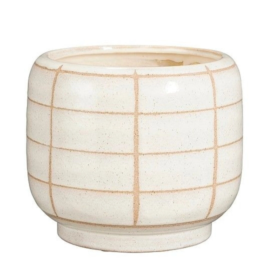 Vaso tondo Jake bianco sporco  16x19 cm
