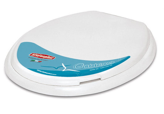 sedile wc gabbiano col. bianco cm. 47x39x4 h cod:ferx.vit31956