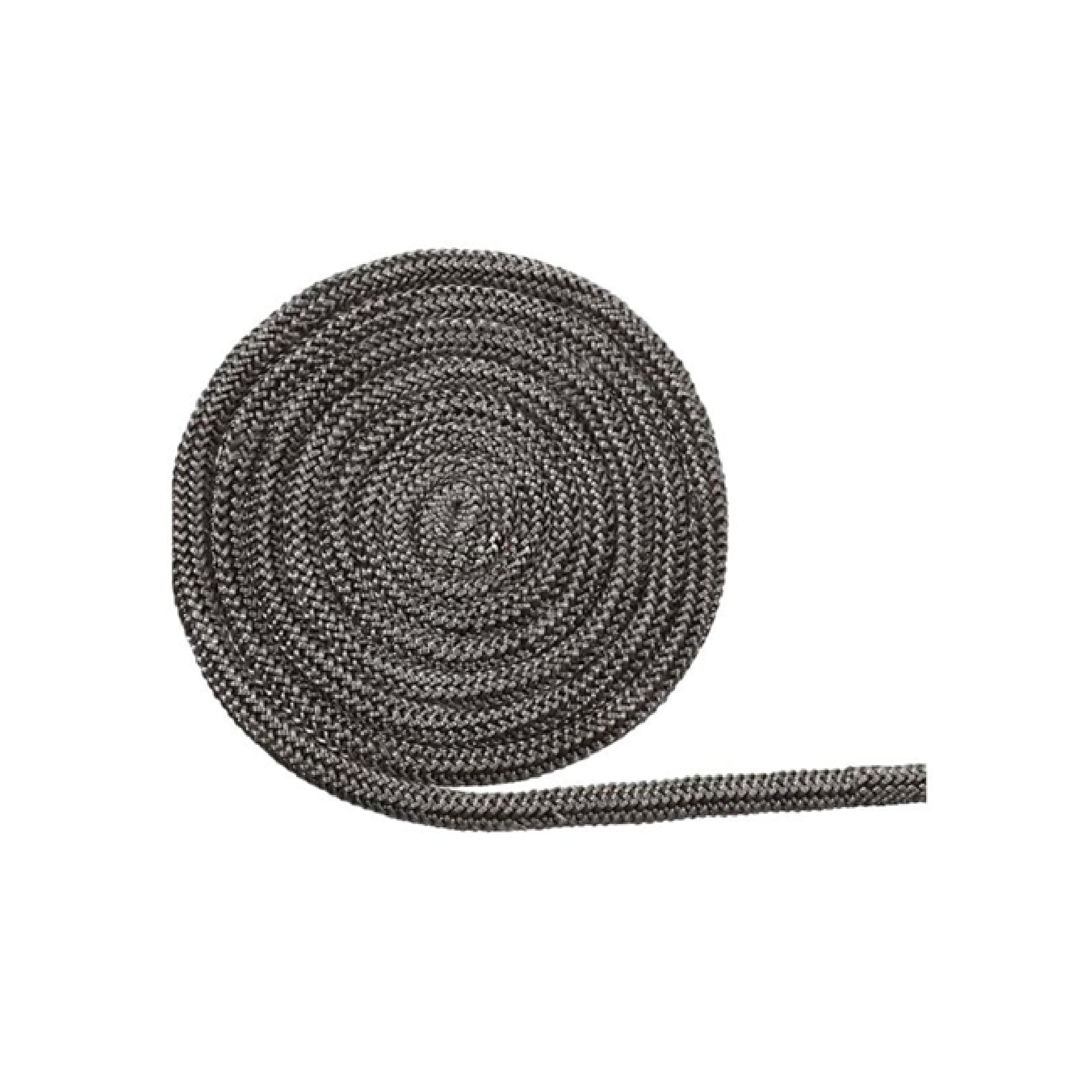 Treccia in fibra di vetro guarnizione per stufe forni estensibile in diametro resiste fino a 1000 °C 2,5 mt Ø 9 > 12 m