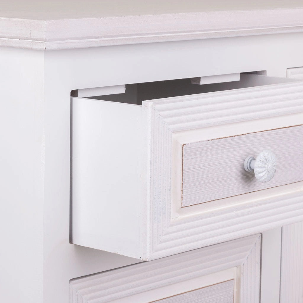 Mobile da ingresso in legno bianco 66x32x84 h