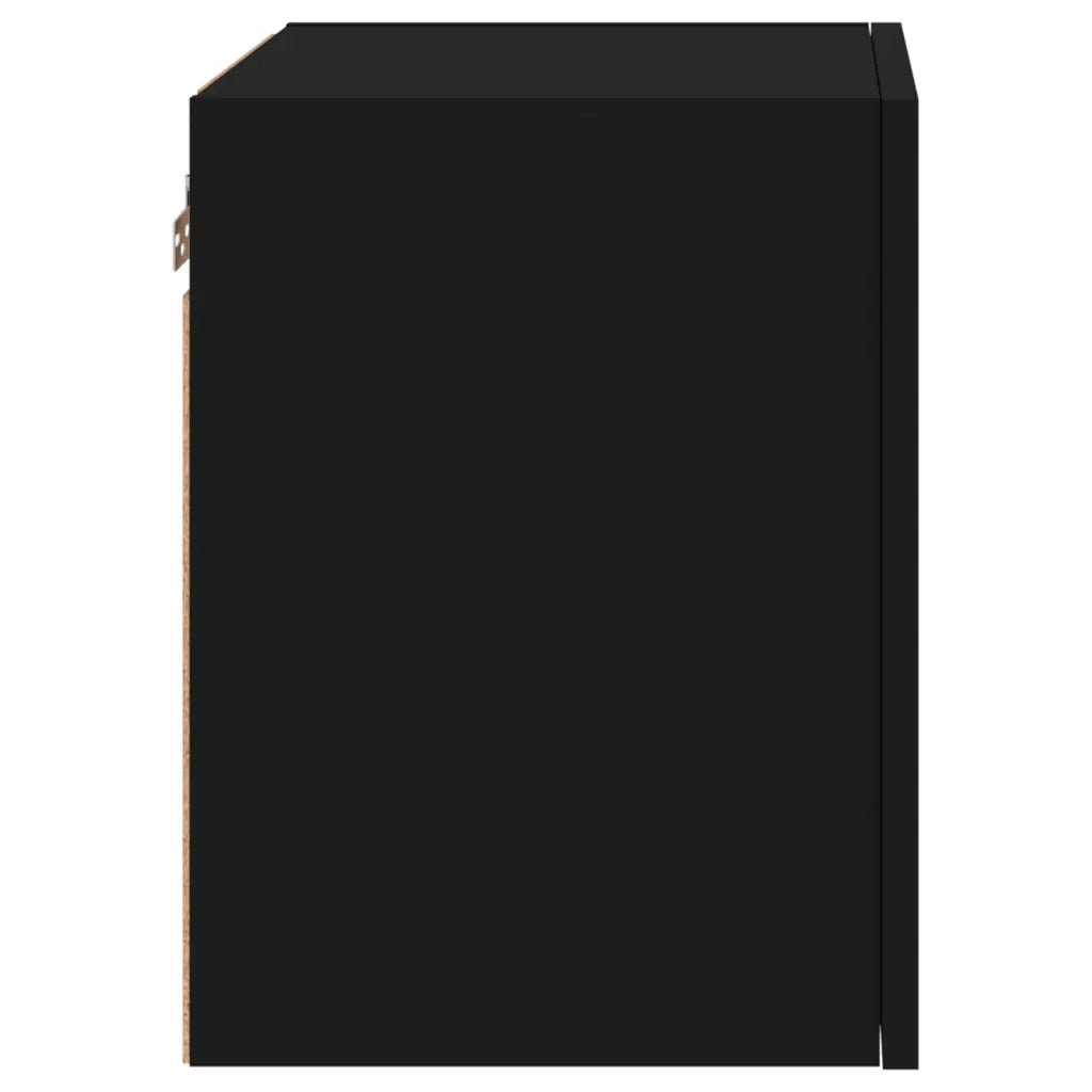 Mobili TV a Parete 2pz | Armadietto TV | Mobile Porta TV Neri 40,5x30x40 cm in Legno Multistrato