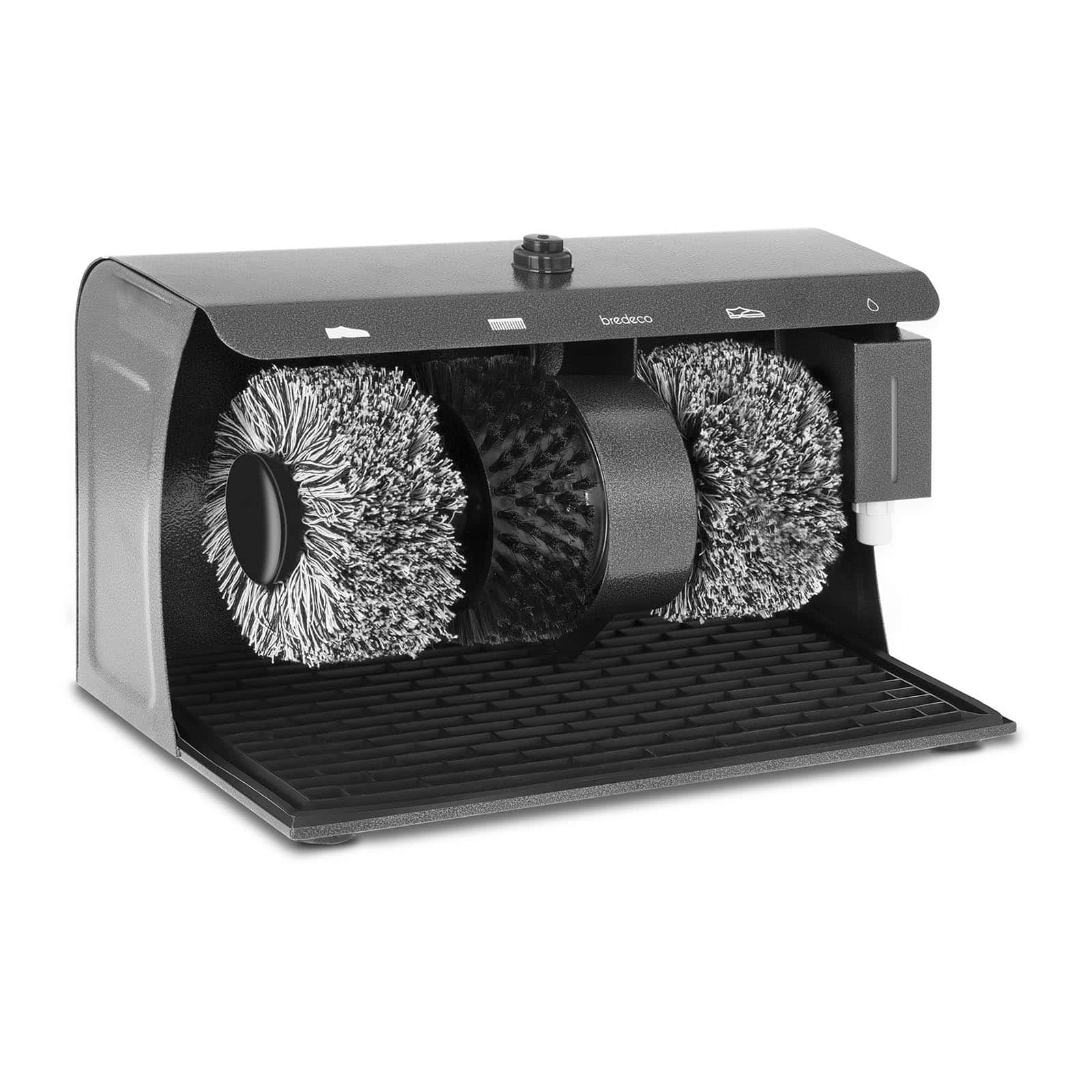 Lucidascarpe 3 spazzole acciaio struttura metallica 14_0004383