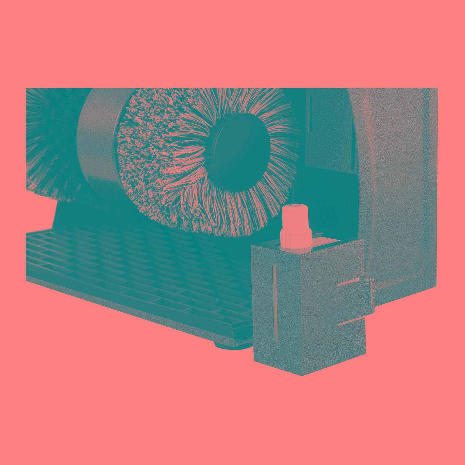 Lucidascarpe 3 spazzole acciaio struttura metallica 14_0004383