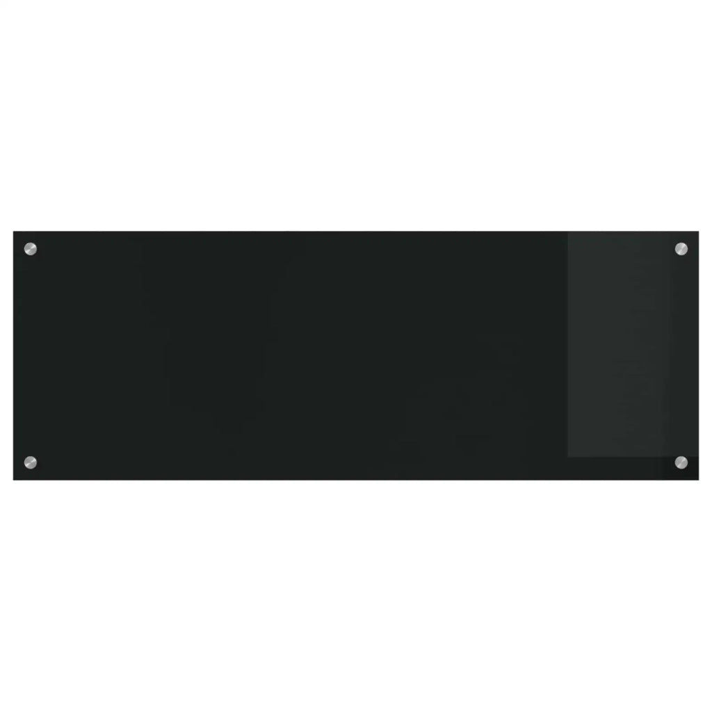 Rivestimento da Cucina-Paraschizzi per Cucina Nero 110 x 40 x 0,6 cm vetro temperato