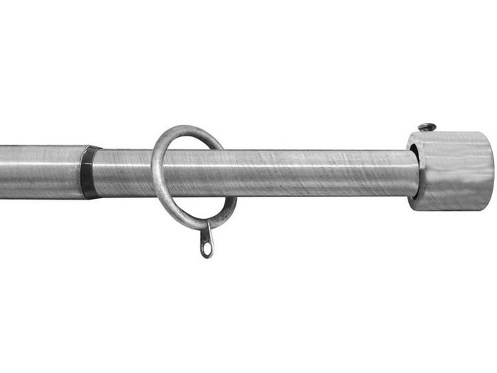 bastone per tende new york estensibile cm. 120¸215 col. argento cod:ferx.vit27848